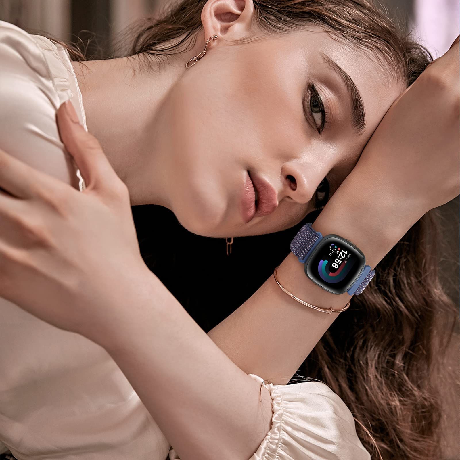 Fitbit Versa 4 3 Sense2 調整可能 うらやましく 交換 ベルト バンド