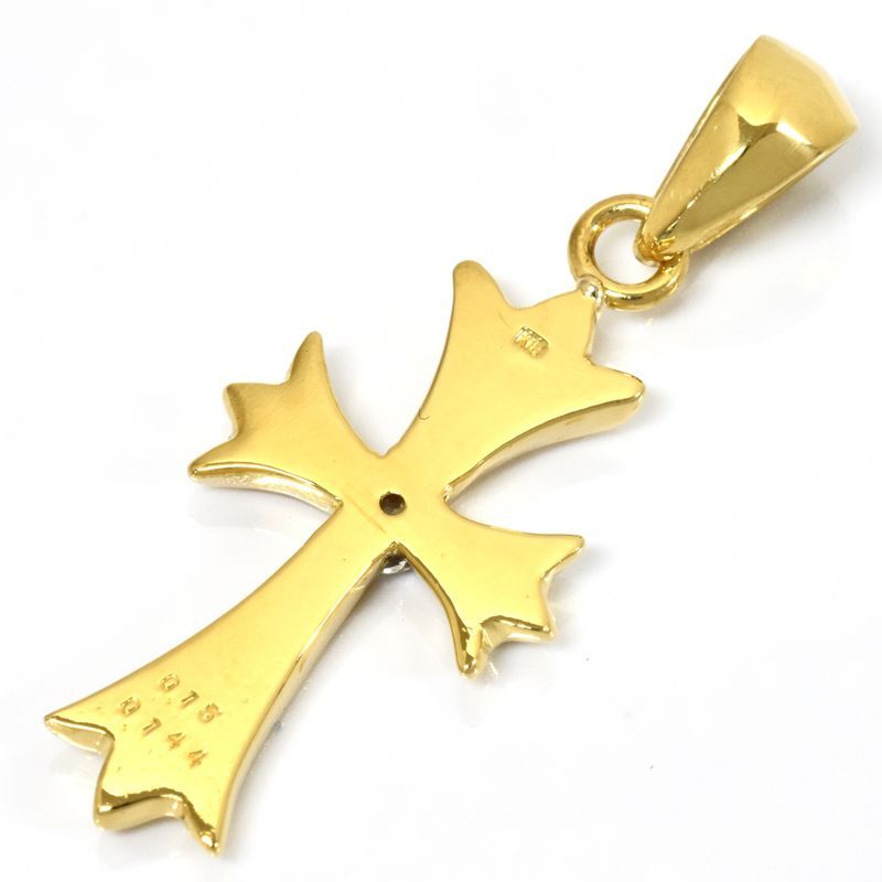18金　ネックレス　トップ　クロス　十字架　K18　新品未使用⑭ 18金 クロス ネックレス ペンダントトップ k18 クロスペンダント