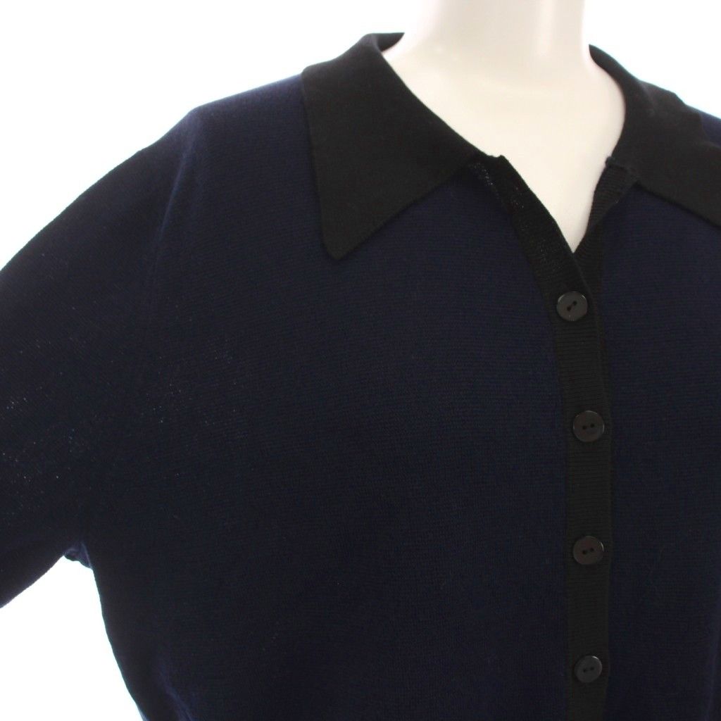  イエナ IENA BONHEUR 25 SS B.ポロシャツニット 半袖 黒 紺 25-080-900-5000-2-0 YM ポロシャツ トップス