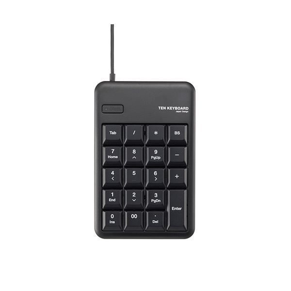 まとめ エレコム テンキーパッド メンブレンUSB2.0ハブ付 ブラック TK-TCM012BK 1個 ×10セット