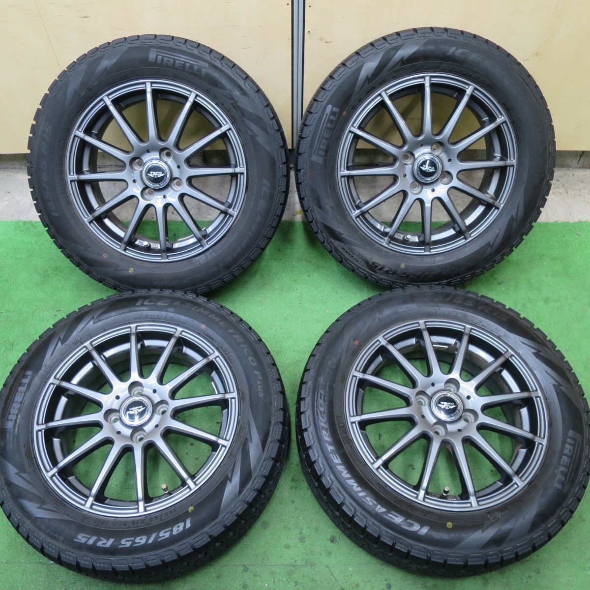 4本価格☆スタッドレス 185/65R15 ピレリ アイスアシンメトリコ プラス 