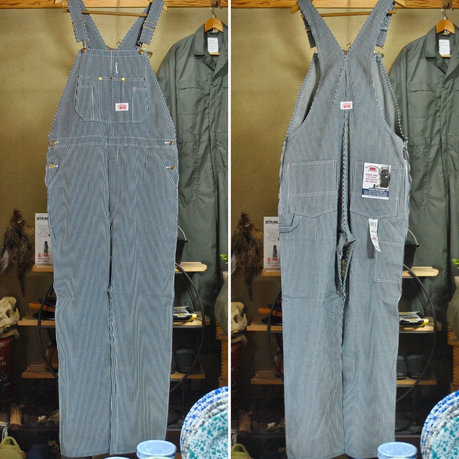 ラウンドハウスROUNDHOUSE ビンテージヒッコリーストライプ