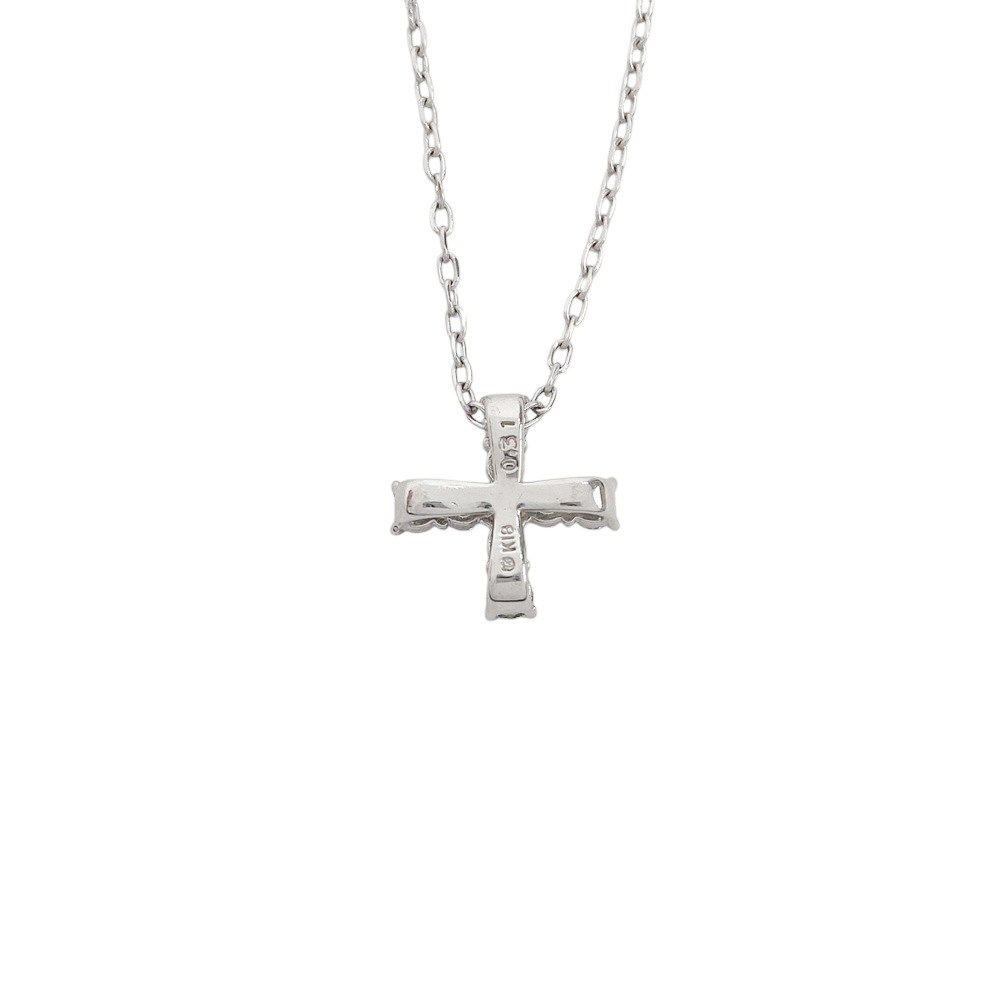 □新同□ ミキモト ネックレス ダイヤ D0.31ct K18 ホワイトゴールド  