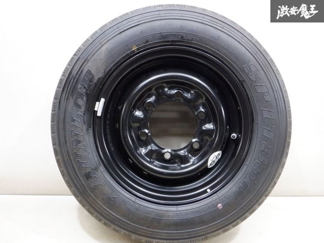 未走行 15インチ 日産純正 鉄ホイール 15×5.5K 6穴 1本  ダンロップ SPLT33M  195/75R15 109/107LT 2019年 アトラス 棚K-3