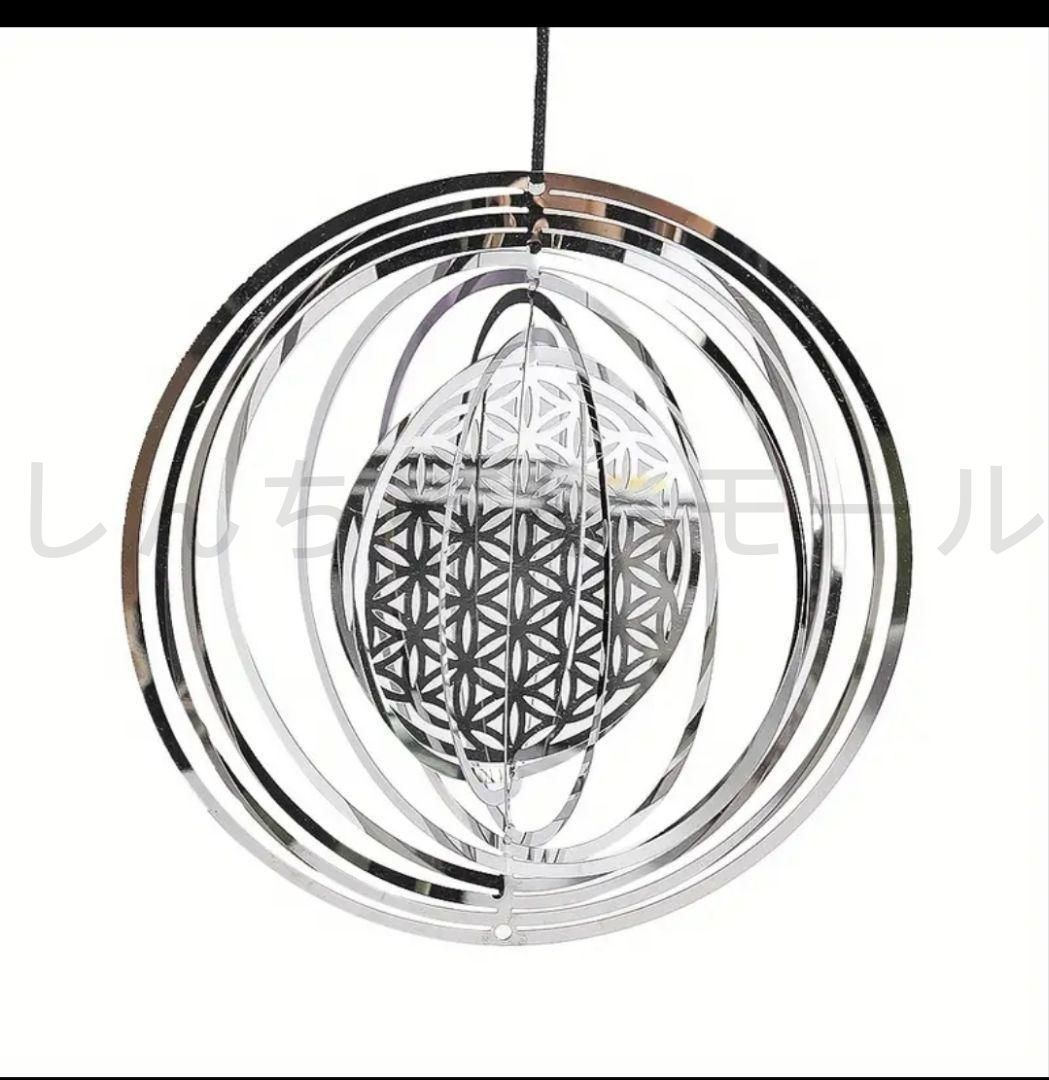 新しい未使用 ステンレス ウィンドスピナー ライフオブフラワー 鳥よけ サンキャッチャー 風鈴a - メルカリ ハート型3D反射ステンレススチールウィンドスピナー、360°回転フック付き:エレガントなミラー風鈴装飾 庭、庭、バルコニー、果樹園用