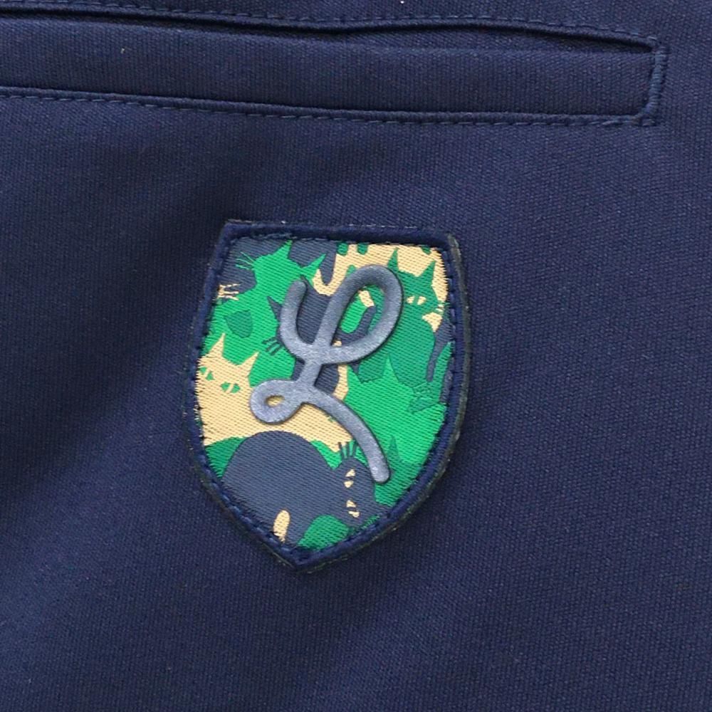 【美品】ルコックゴルフ スカート ネイビー×白 裏ボア 無地 レディース 9 ゴルフウェア le coq sportif