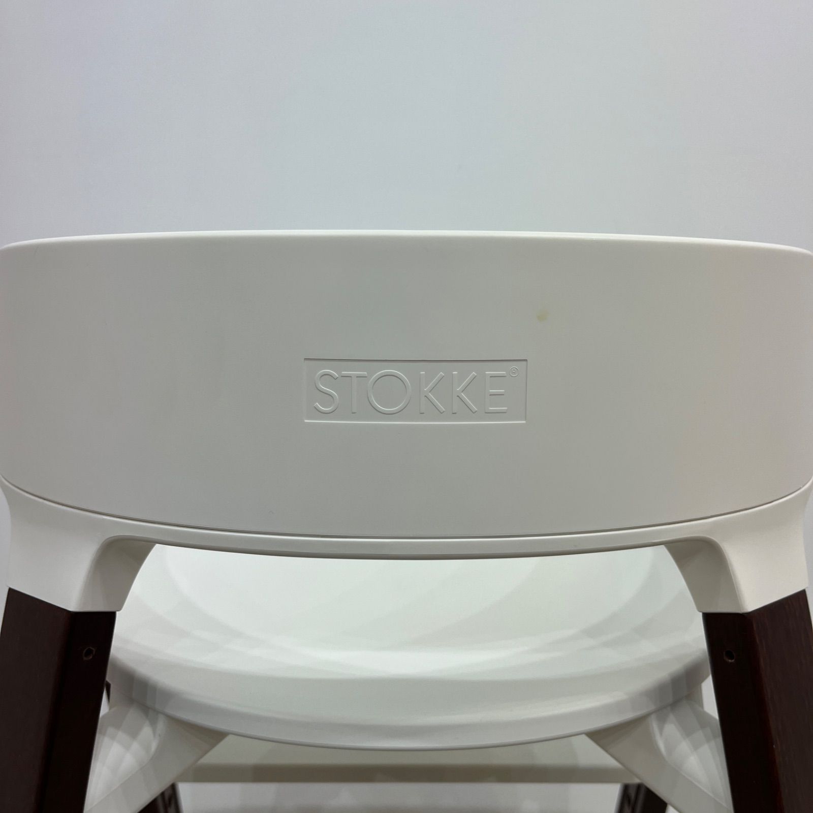 美品】ストッケ STOKKE ステップス チェアー ホワイト×ダークブラウン 