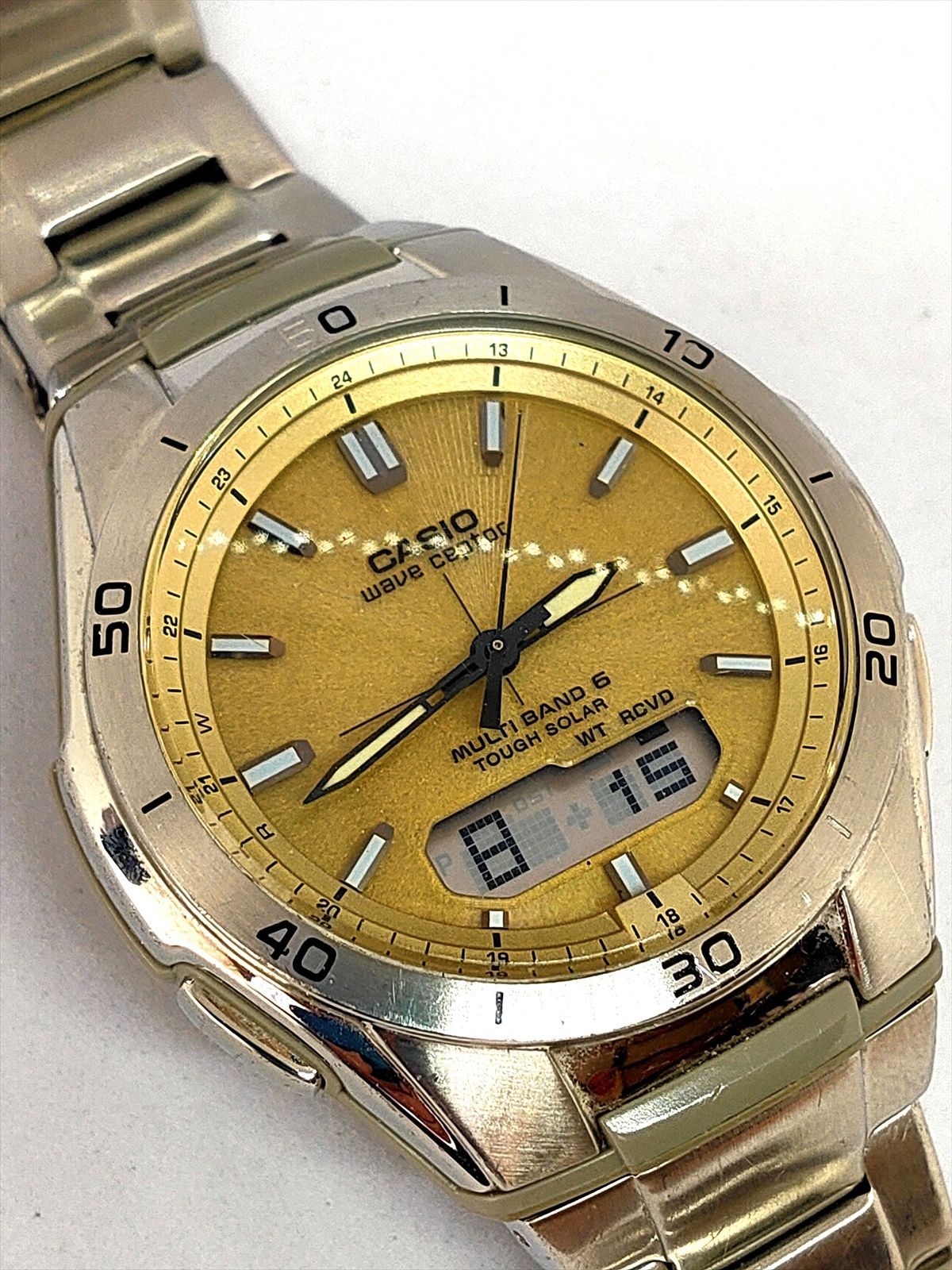 稼働品】Casio カシオ Wave ceptor 電波タフソーラー WVA-M640 (3139-3 