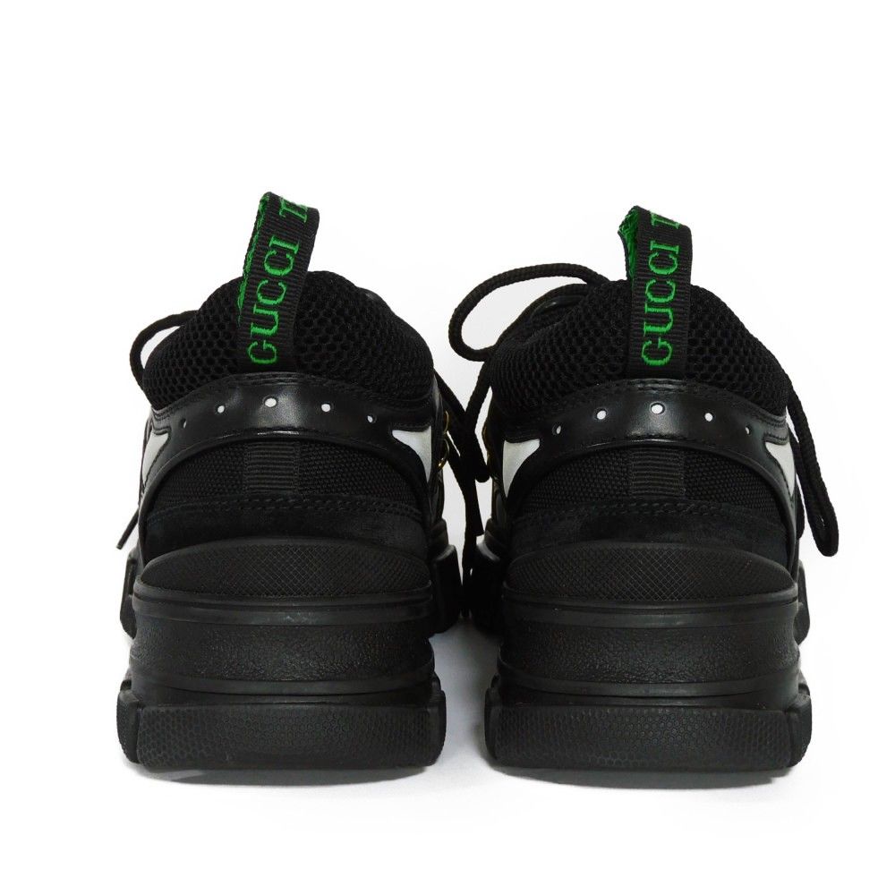 グッチ フラッシュトレック ハイキングシューズ ミドルカット ブラック