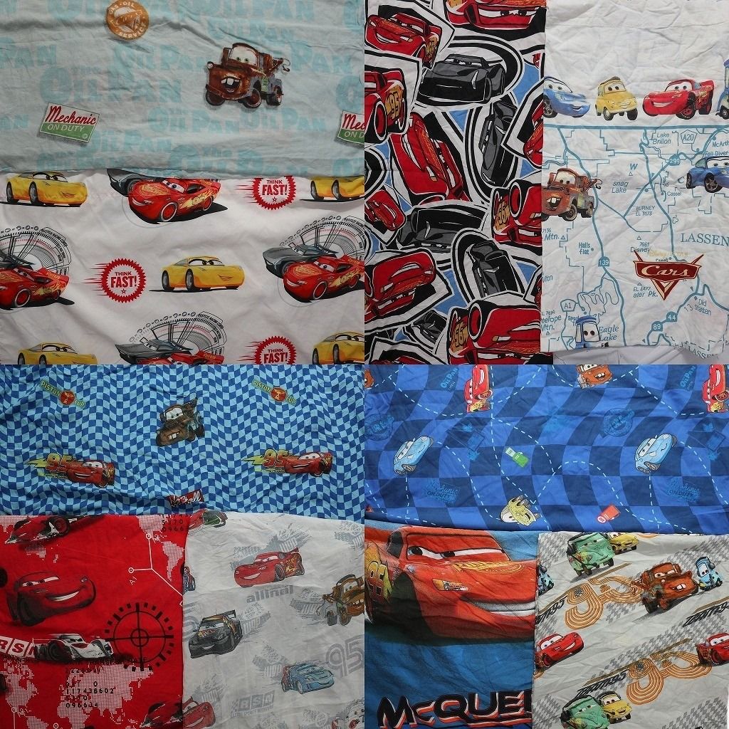 【限定SALE，送料無料】 古着卸 まとめ売り 雑貨 ベッドシーツ 布 リメイク 生地 プーさん 8枚セット (ユニセックス ) ディズニー ピグレット NA9308 1円スタート