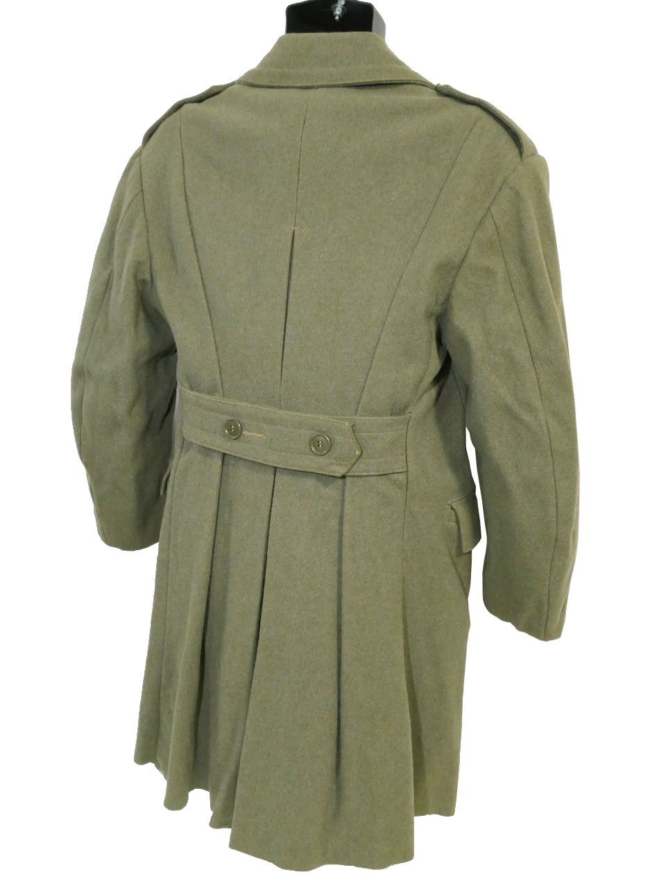 イタリア軍 兵用 ウール ロングコート 1971年 カーキ S ※表記H156-C90 中古