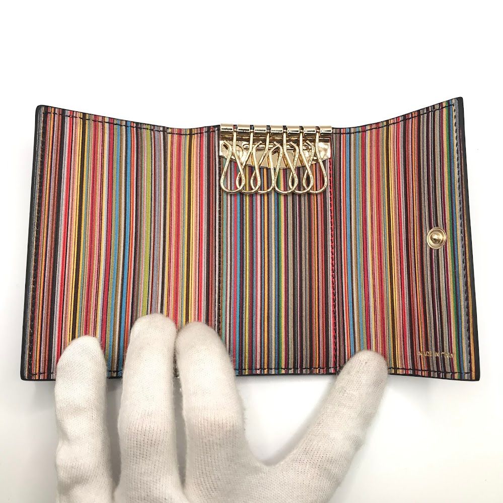 Paul Smith M1A-1981-BMULTI-BK ポールスミス 6連キーケース ポールスミス Paul Smith キーケース MULTI STRIPE 6連 M1A1981