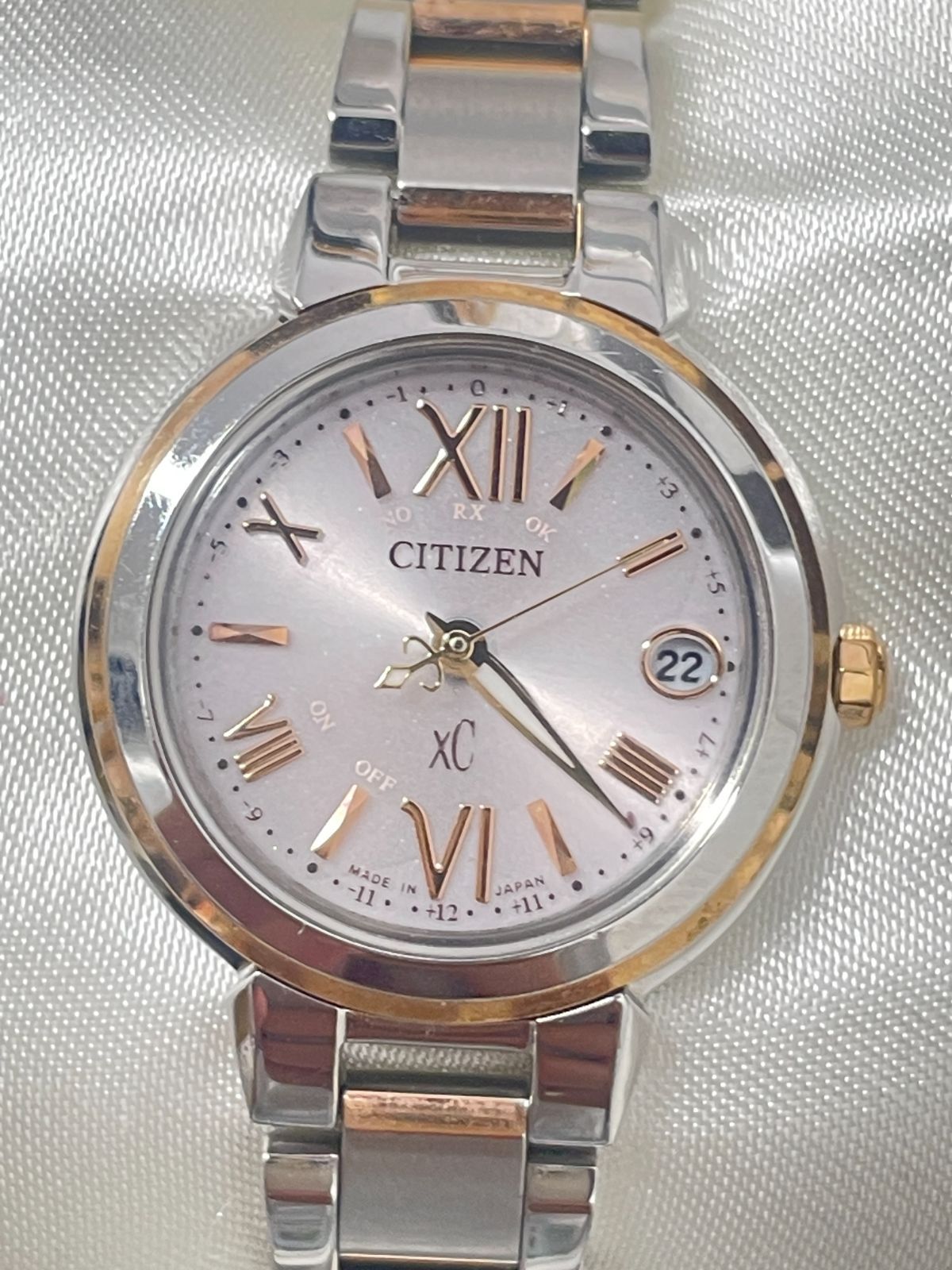 美品/稼動品　CITIZEN クロスシー アナログ時計　H060T025056 D【中古】CITIZEN XC シチズン クロスシー H060-T025056