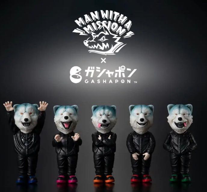 MAN WITH A MISSION（マンウィズアミッションMAN WITH A MISSION（マンウィズアミッション）2024 グッズ ガチャ  5種 FIGURE COLLECTION フィギュア ＋特 [青: Kamikaze Boy（カミカゼボーイ）] - メルカリ