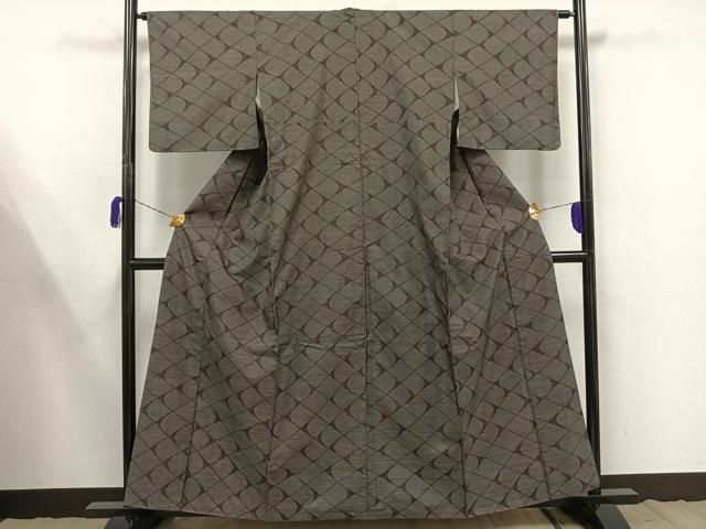 平和屋着物○本場大島紬 9マルキ 吉祥花文 正絹 逸品 未使用 CAAV6503vf