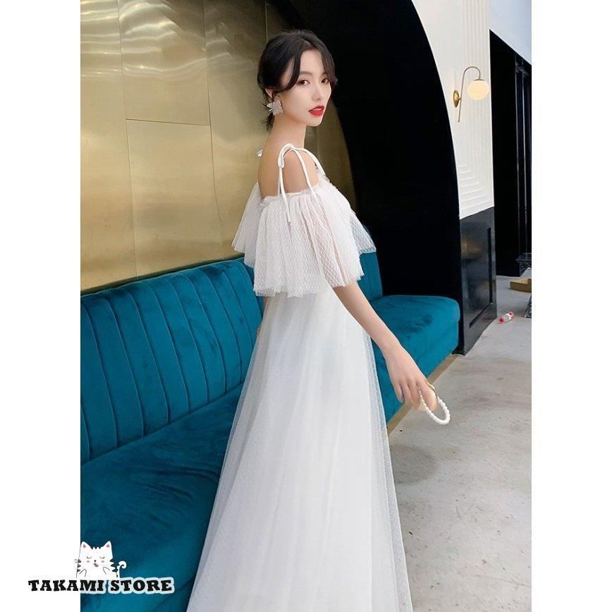 ◈ ウエディングドレス スレンダー ロングドレス 結婚式 花嫁 ドレス ウェディングドレス 二次会 大きいサイズ 3l 小さいサイズ オフショルダWP アイテム