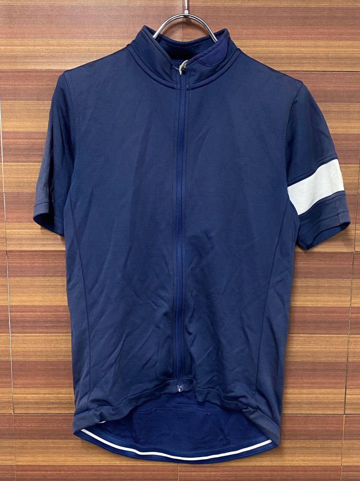 IR938 ラファ Rapha CLASSIC JERSEY 半袖 サイクルジャージ 紺 M ※日焼け、毛玉等ダメージ強いためジャンク