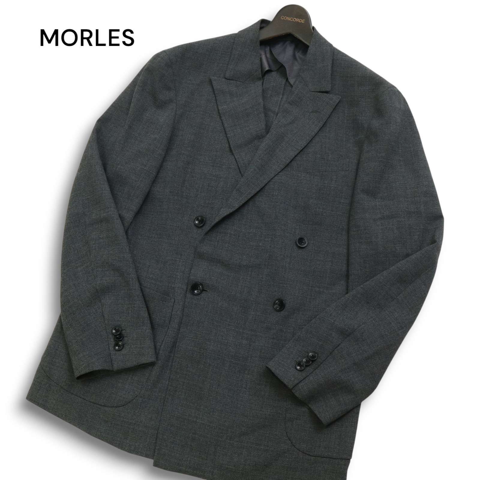 MORLES モアレス 春夏 背抜き ウール☆ ダブル テーラード