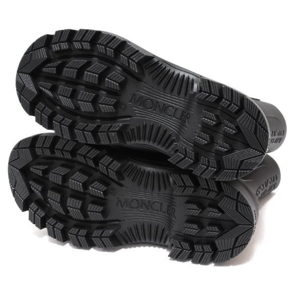 【関税込み】Moncler ブラック Misty ブーツ 関税☆希少【MONCLER】Misty Rain Ankle Boots☆Black☆ロゴ入り
