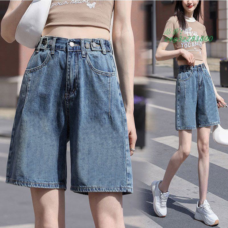 ショート丈パンツ ハーフパンツ ショートデニム 3色 星モチーフ Amazon | [Eldori] デニムショートパンツ レディース ショーパン