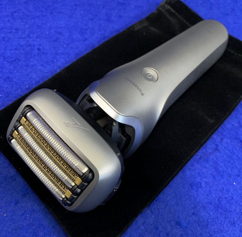 展示 保証 パナソニック ES-L570W-S ラムダッシュPRO メンズシェーバー 5枚刃 全自動洗浄充電器 ポーチ付 お風呂で剃れる シルバー