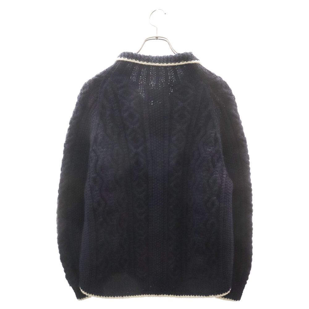 Stussy ネイビー ニットカーディガン M STUSSY - Stussy カーディガン