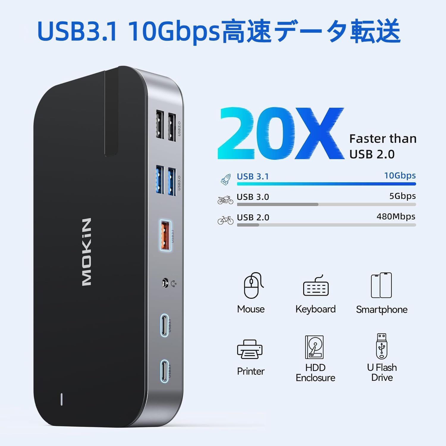 5*USB-Aポート