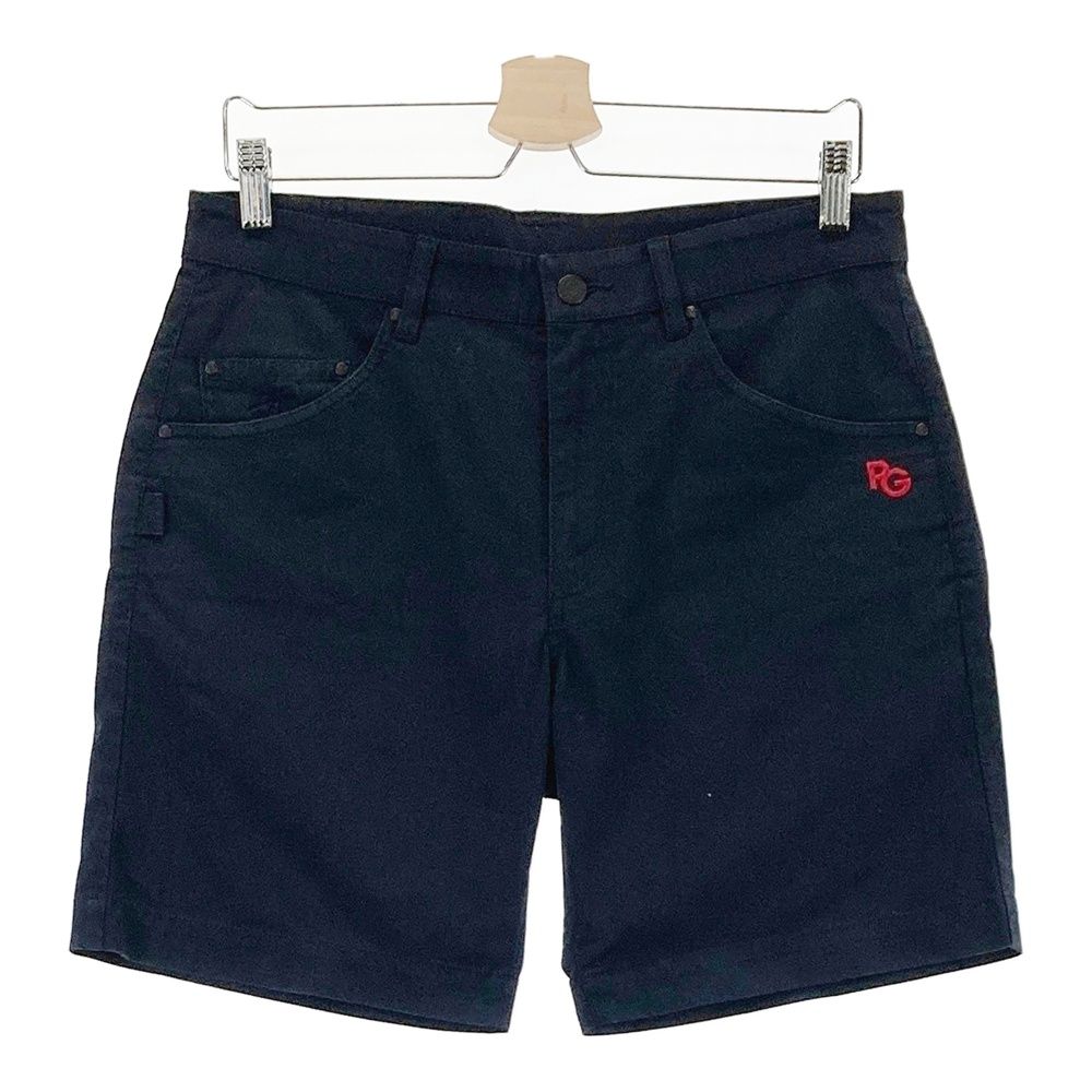 サイズ 4 PEARLY GATES パーリーゲイツ 2025年モデル バック刺繍 ストレッチハーフパンツ ネイビー系 240101533251 ゴルフウェア メンズ ストスト