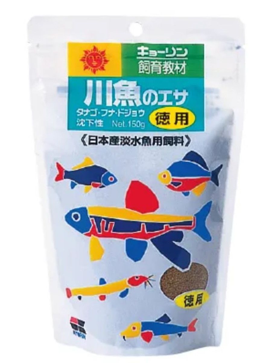 【同梱不可】【50個セット】キョーリン 飼育教材 川魚のエサ 徳用 150g