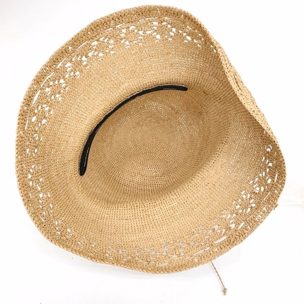ヘレンカミンスキー ラフィア ハット 帽子 つば広 麦わら