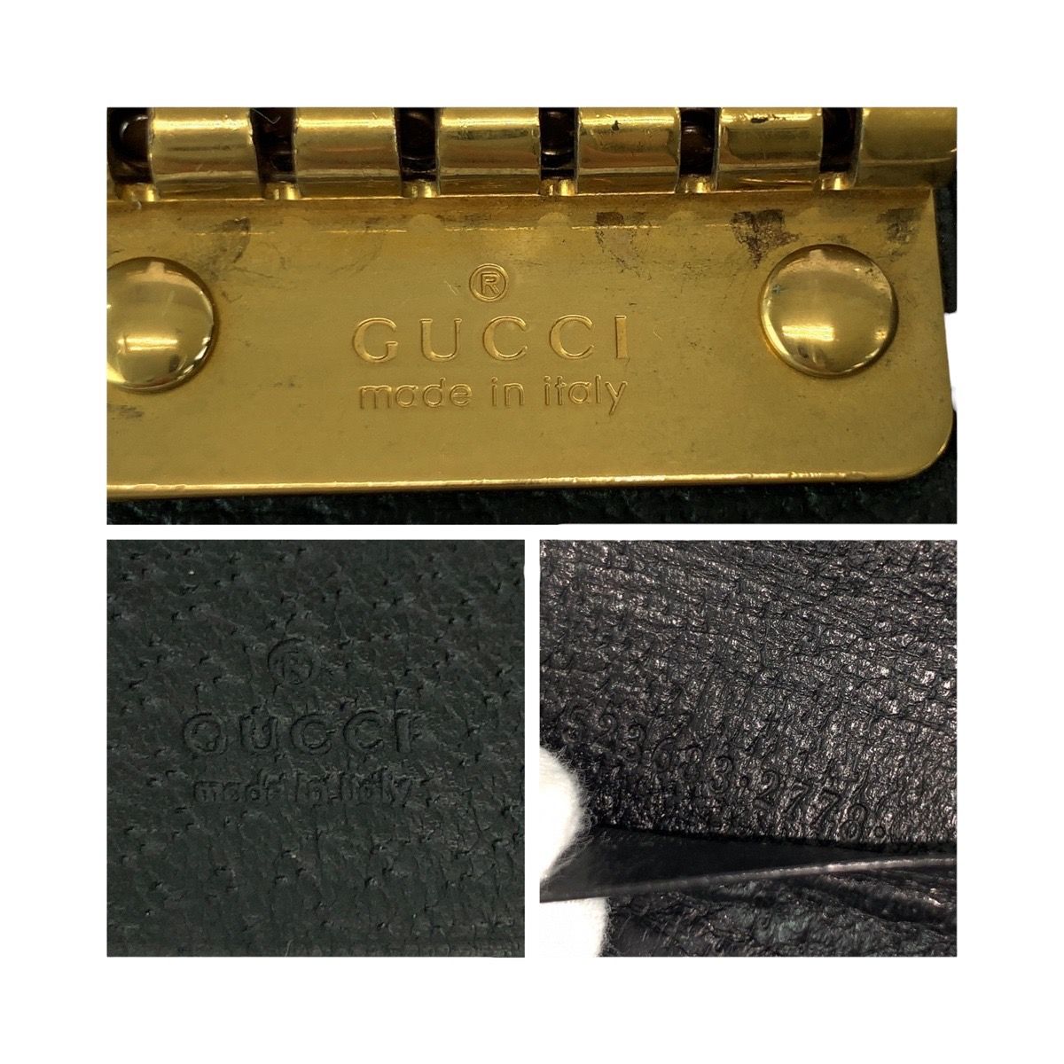 GUCCI グッチ ANIMARU BEE 6連キーケース ブラック 黒 ゴールド金具  