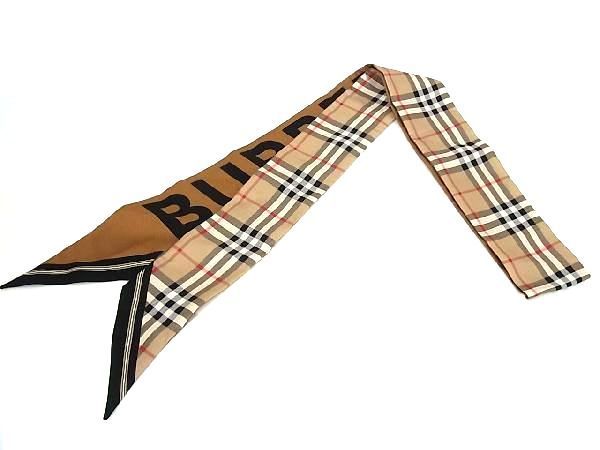 □新品□未使用□ BURBERRY バーバリー ノバチェック シルク100  