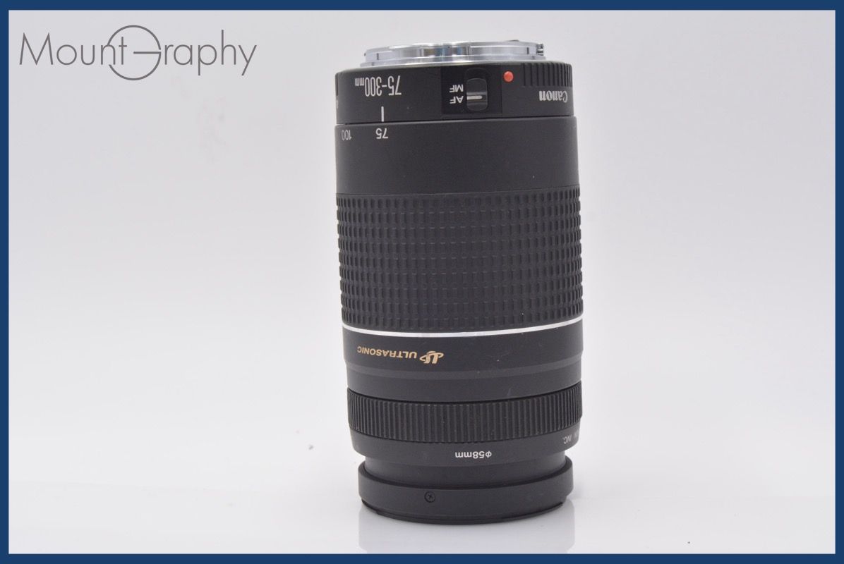  キヤノン Canon ZOOM LENS EF 75 300 mm F 4 5 6 III USM 前後キャップ レンズフィルター付 同梱可 am 265 その他 カメラ