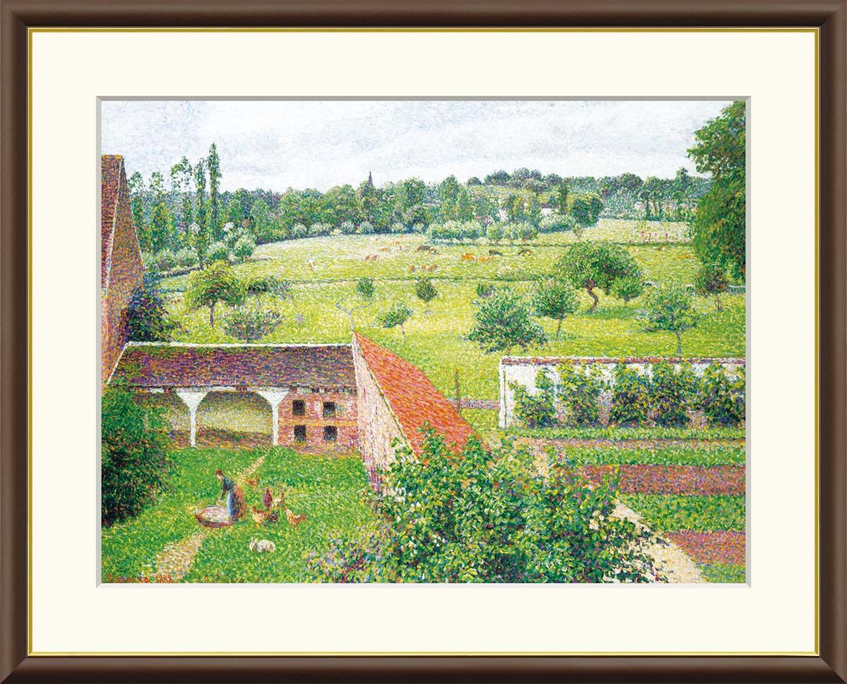 絵画 風景 肉筆手描き 千住博「朝に聴く聲」サイン F8サイズ 額装済み