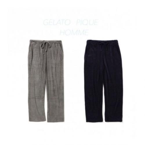 今スグ絶対ゼッタイ欲しい◎【即納】新品★gelato pique HOMME ジェラートピケ ニットソーロングパンツ メンズ インナー/ナイトウェア ルームウェア/ボトムス グレー