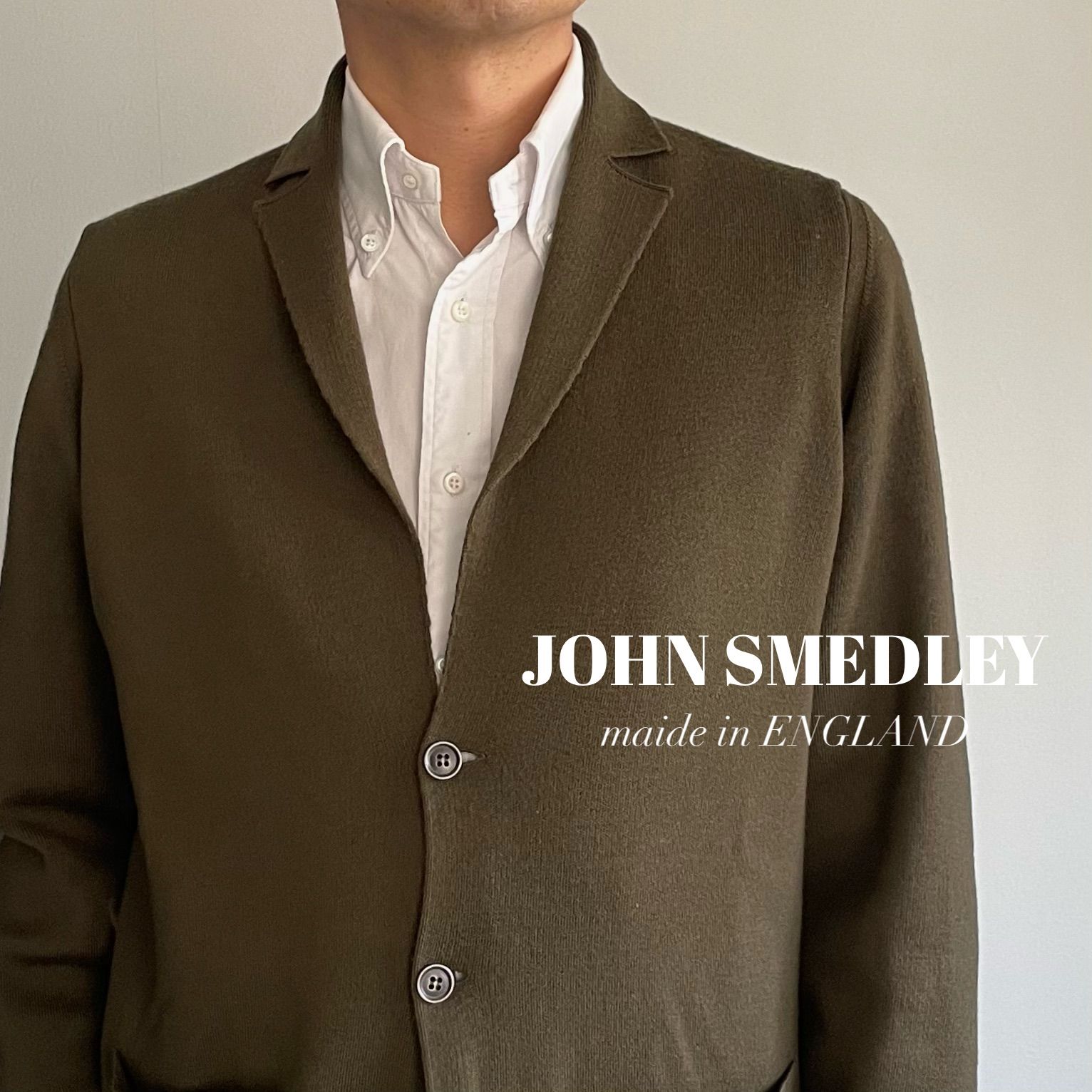 JOHN SMEDLEY / 24ゲージウールニットジャケットOXLAND