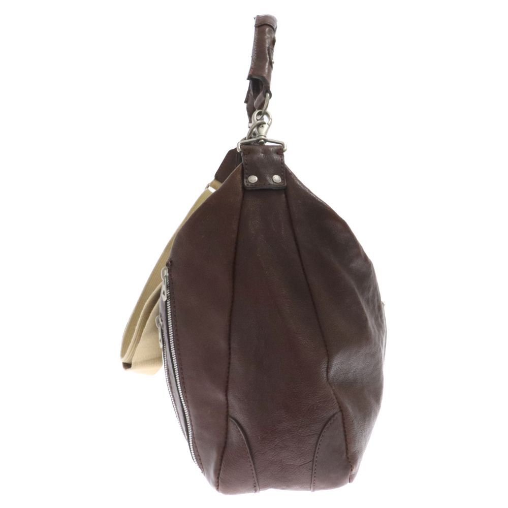 極美品】エルゴポック 2way レザー トートバッグ ショルダーバッグ　ブラウン HERGOPOCH (エルゴポック) 2way レザーショルダートートバッグ