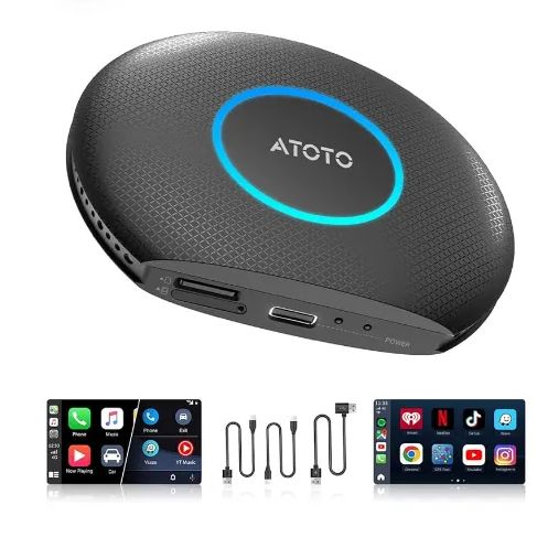 MYATOTO CB6A-J-BK ワイヤレスCarPlay/Android Autoアダプターを