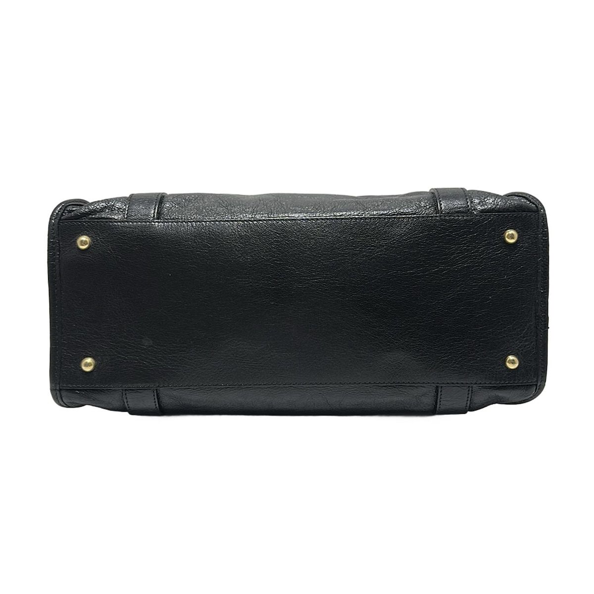 MARC BY MARCJACOBS ブラックレザー ハンドバッグ マークバイマークジェイコブス MARC by MARC JACOBS