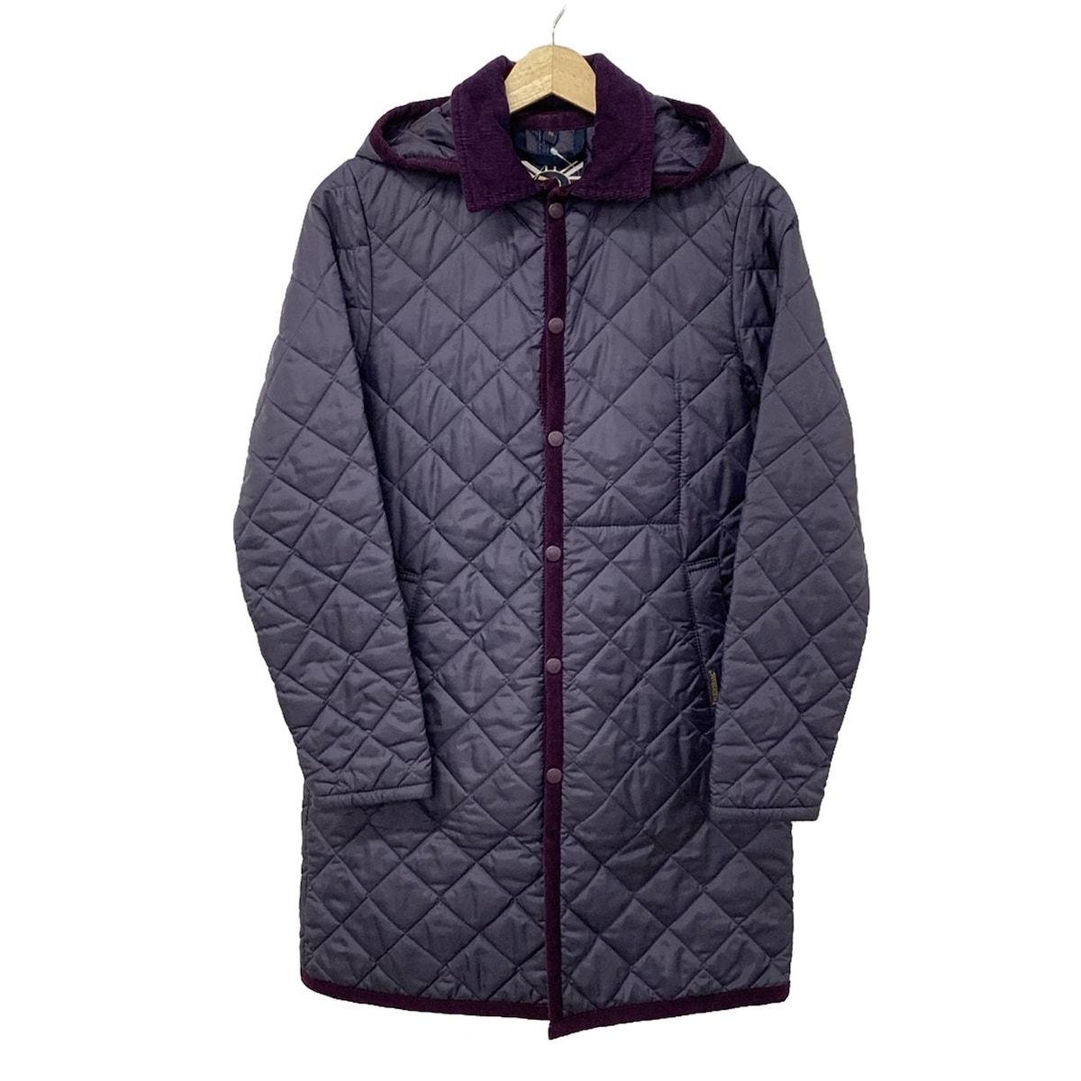 ラベンハム LAVENHAM コート サイズ38 M ダークブラウン レディース キルティング/冬物 LAVENHAM(ラベンハム) コート サイズ38 M レディース - パープル