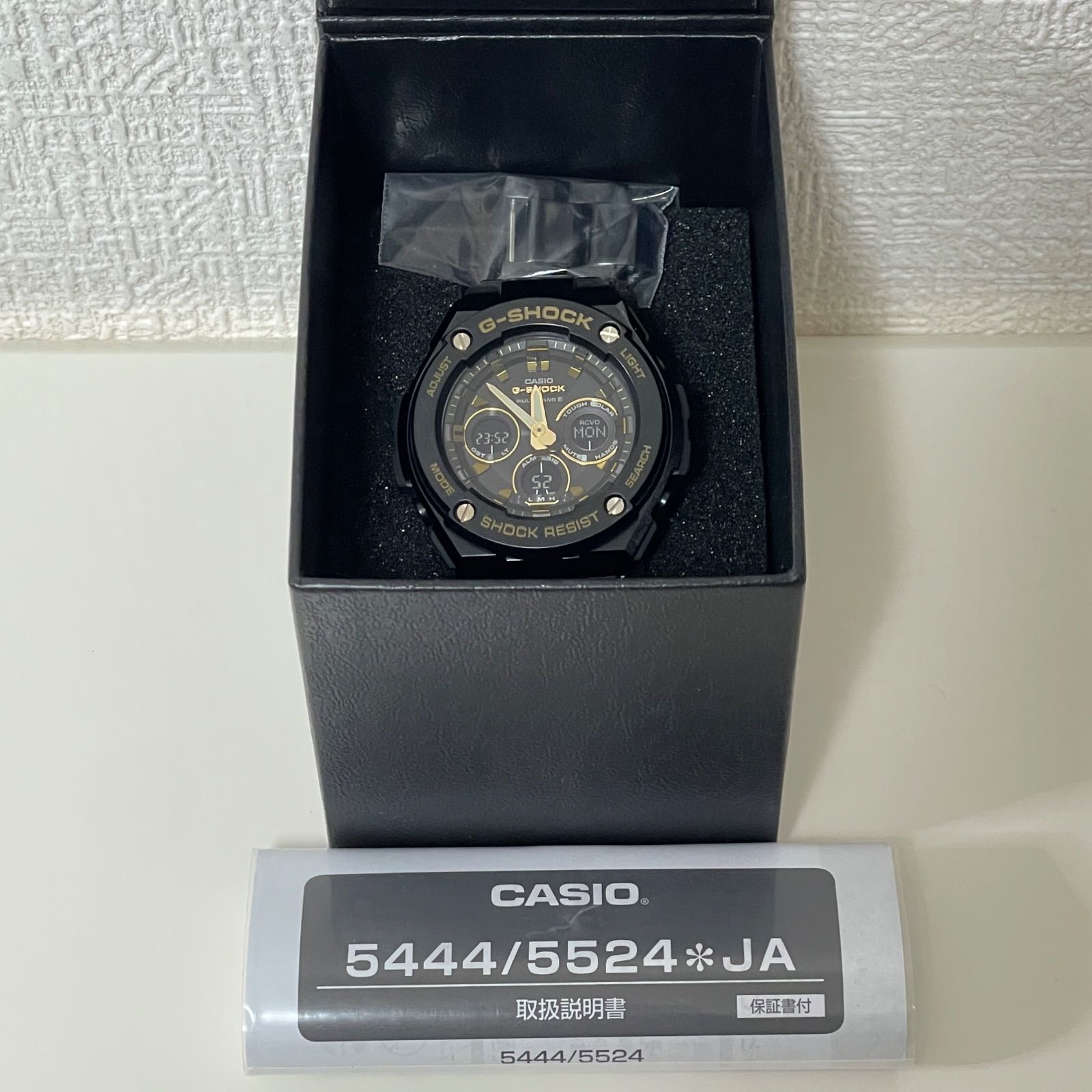 T671 正常稼動 CASIO カシオ 電波ソーラー G-SHOCK ジーショック G-STEEL ジースチール Black ＆ G GST-W300BD-1AJF メタルバンド 人気 時計 メンズ ユニセックス