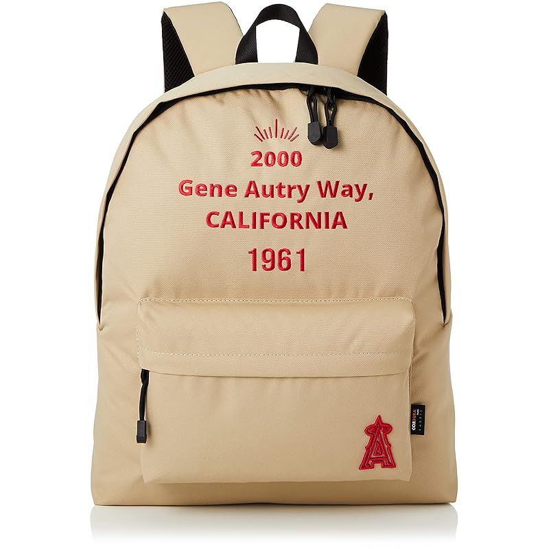 [メジャーリーグベースボール] リュック MBBK163 エンゼルス/ベージュ 高さ45cm 幅30cm マチ17cm 0