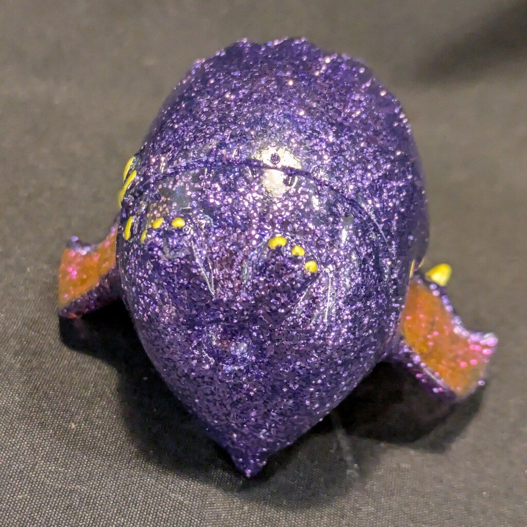 KAGEMARU DESIGNS トップ チャイビー クリアパープルラメ成型/ピンク