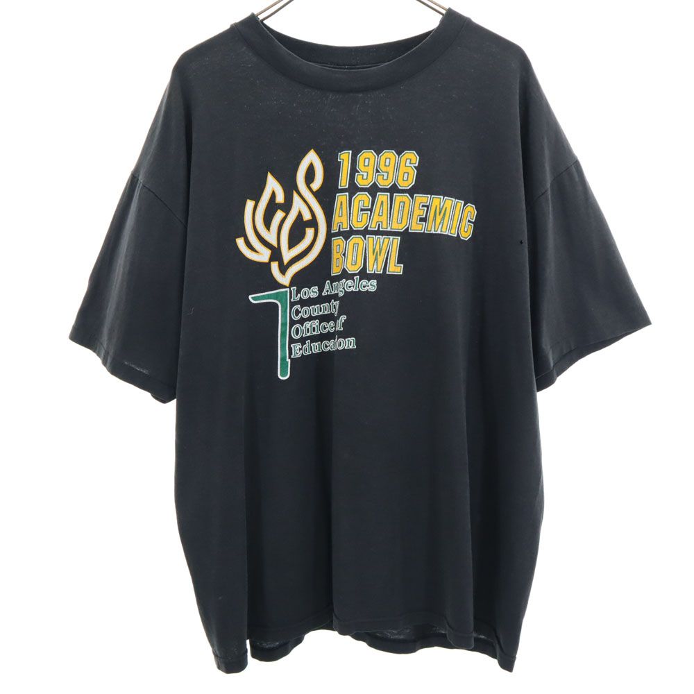 ヘインズ 90s USA製 半袖 シングルステッチ Tシャツ XL 黒 Hanes