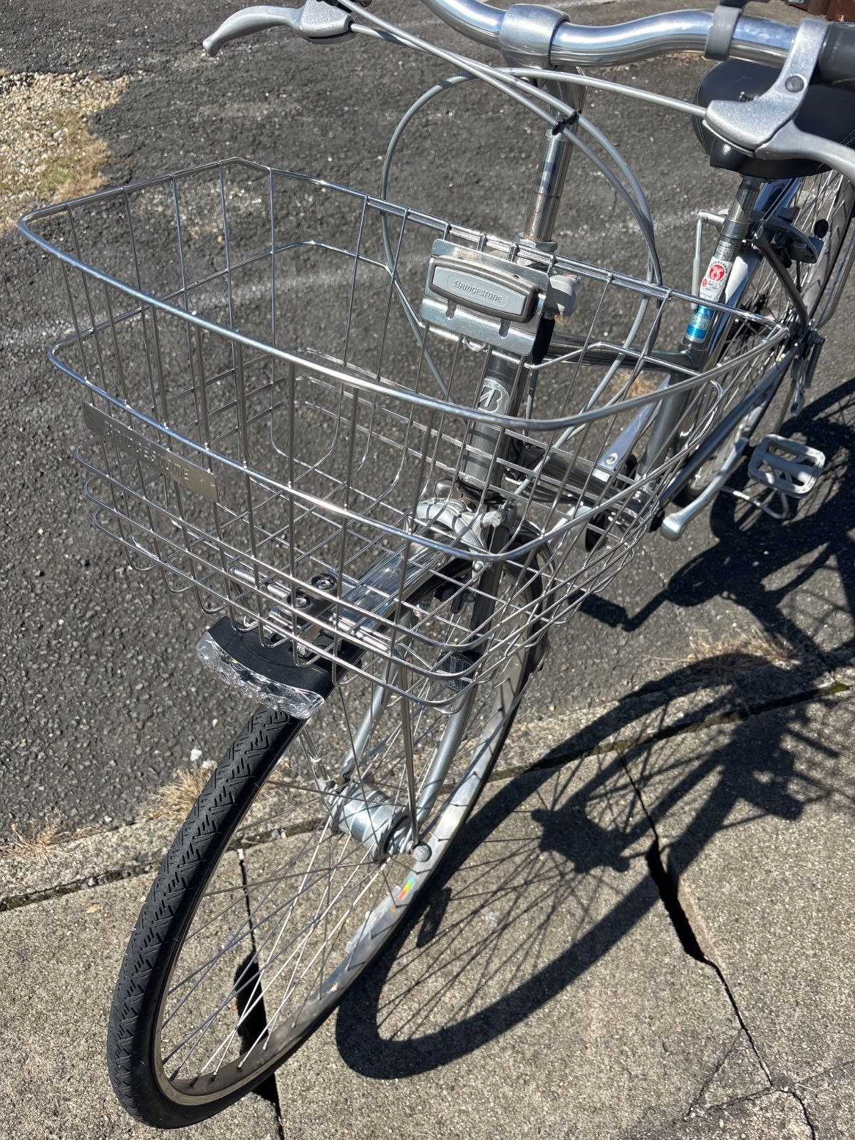 J318 ☆サビキズ使用感有り☆折りたたみ軽快自転車☆Bonheur☆LED