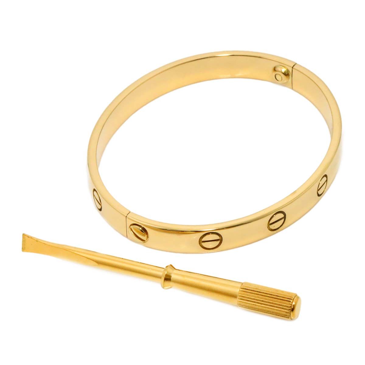 Cartier ゴールドバングル#16YG カルティエ Cartier ラブ ブレス #16 K18 YG イエローゴールド