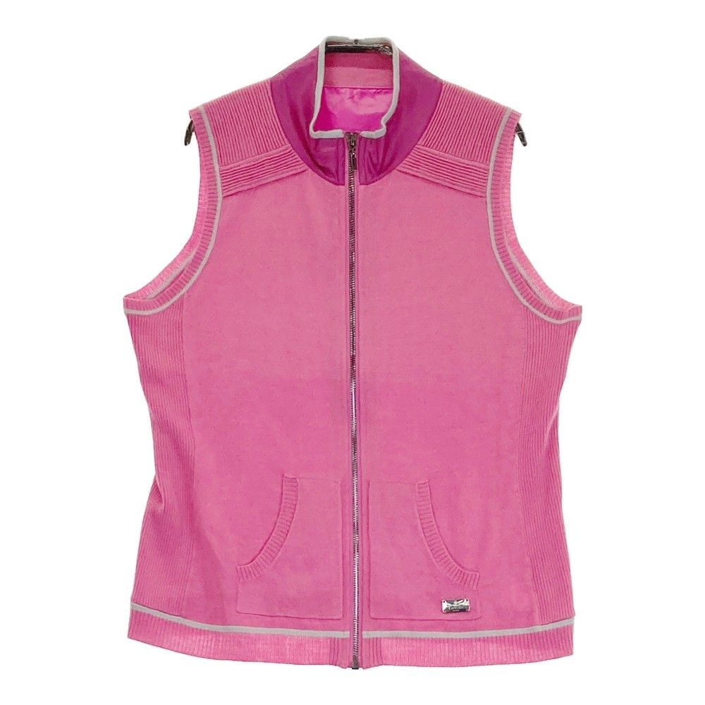 ゴルフ ランバン LANVIN レディース ジャケット ベスト◇ピンク サイズ：40 LANVIN SPORT ランバン スポール ジップ ベスト ピンク系
