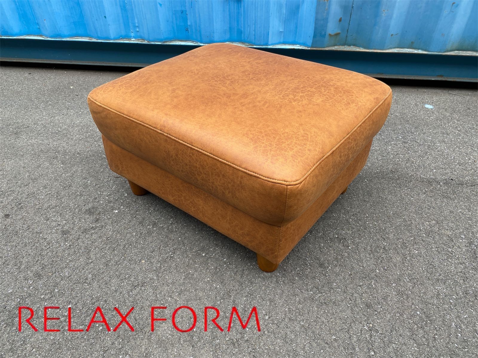 i♡ 関家具 オットマン キャメル レザーテックスRELAX FORM