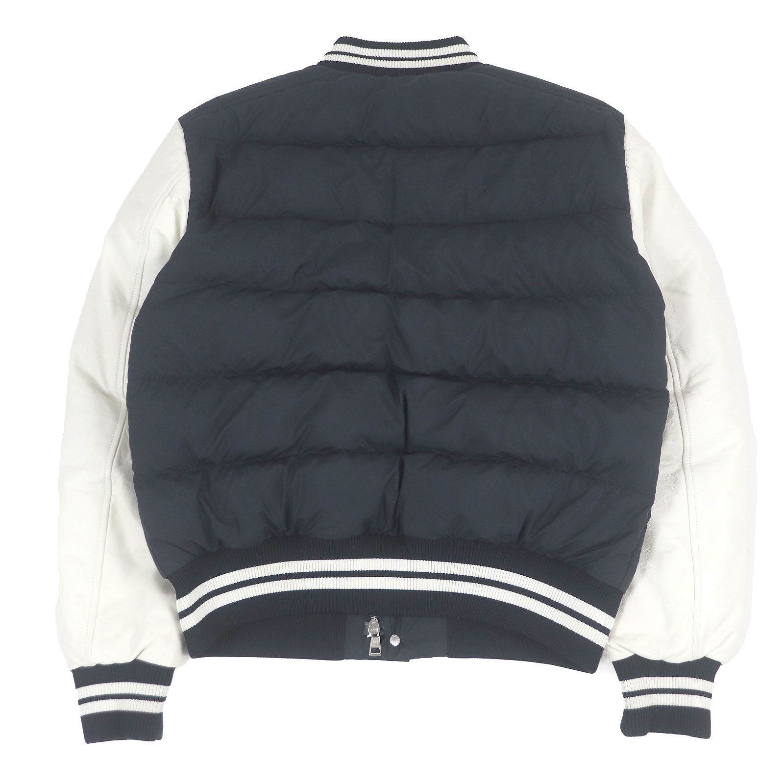 良品□MONCLER モンクレール VENTOUX 22-23AW 袖ラムレザー ロゴ