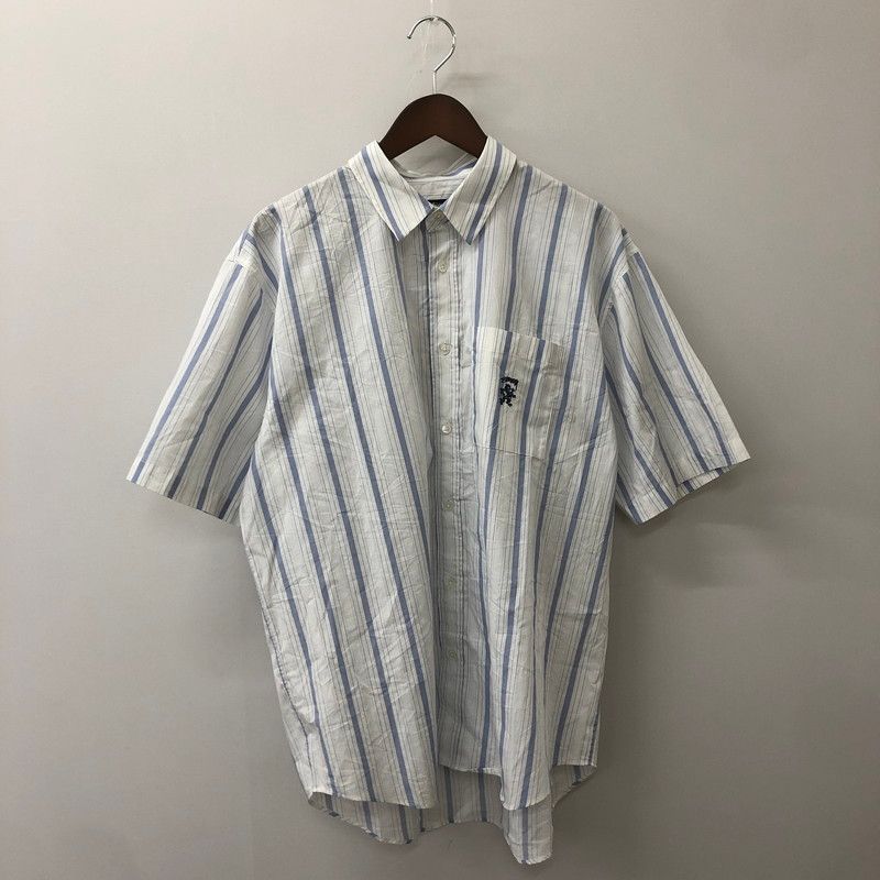 Stussy ストライプ 半袖シャツ STUSSY ストライプ 半袖シャツSMALL - メルカリ